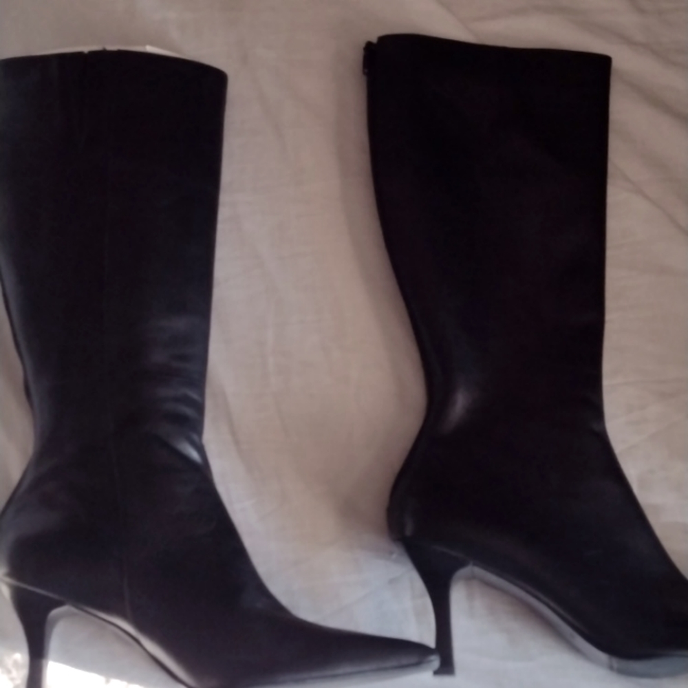 Arturo Chiang Black Buggati Calf high boots